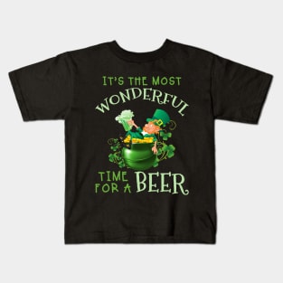 St Patrick_s Day It_s The Most Wonderful Time For Kids T-Shirt